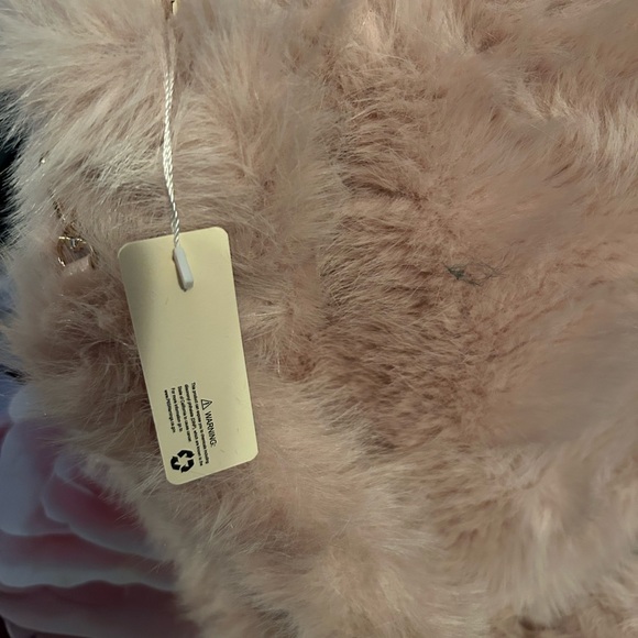 Pink Faux Fur Shoulder tote - Picture 4 of 8